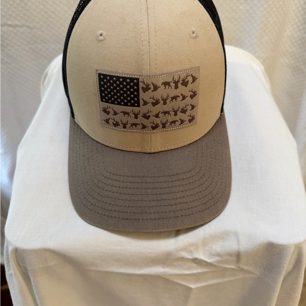 Columbia Tan and Brown PHG Hunting Flag SnapBack Cap